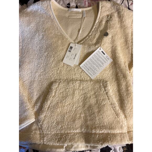 Helmut Lang Ivory Sherpa Fleece Pullover – Size L – NWT ($415 Retail) - Picture 2 of 7